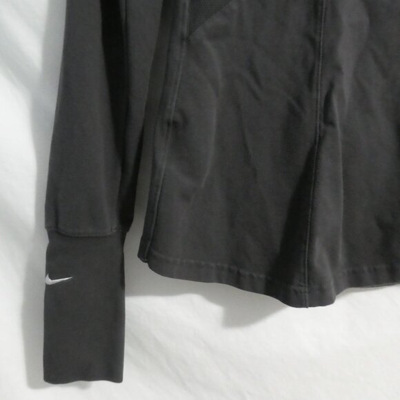 NIKE DRI-FIT | XS extra small | 1/4 Zip-Up Funnel Neck Exercise Jacket W Thumbs - Picture 12 of 15